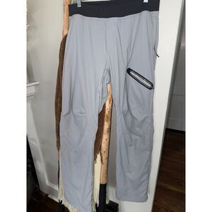 Lululemon Surge Hybrid Pants Mens Large Gray Zip Thigh Pocket Athletic